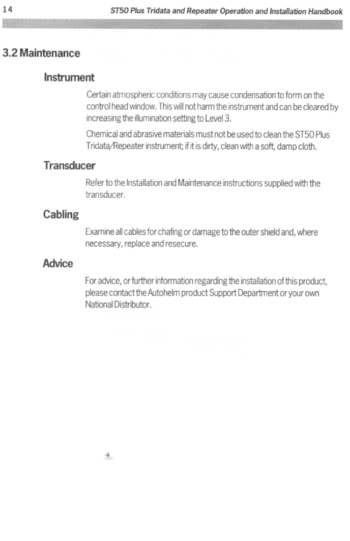 ' Autohelm St50 Tridata'