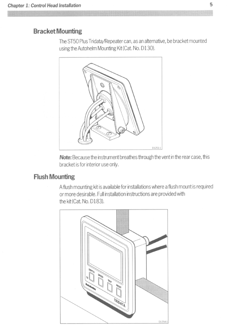 ' Autohelm St50 Tridata'