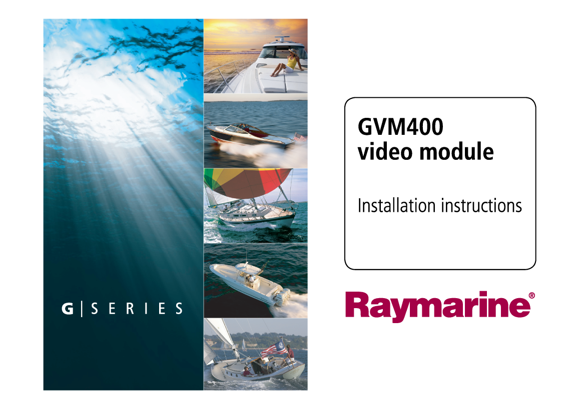 Raymarine G Series Gvm400 Installation Guide 87068 2