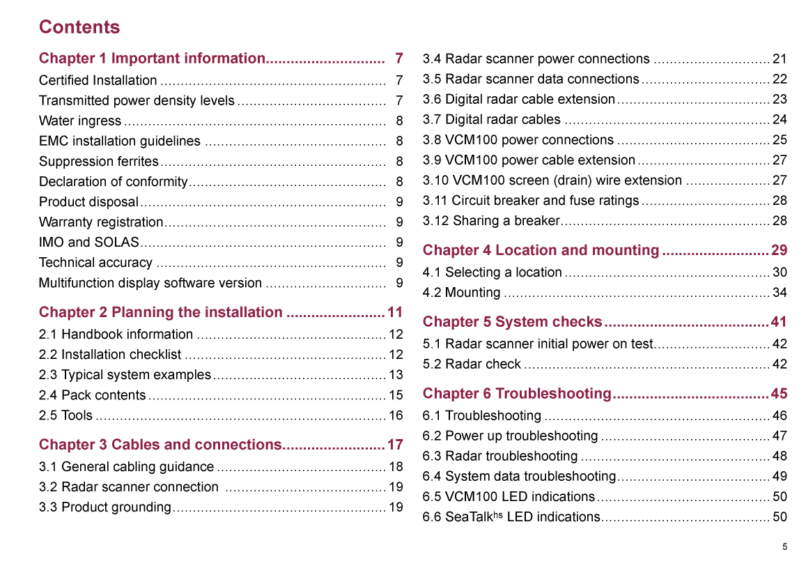 Raymarine Hd Digital Radome Scanner User Guide 81318 2