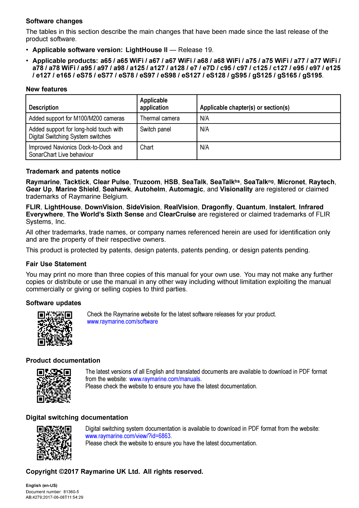 Raymarine Light House 19 Multifunction Display Operation Instructions 81360 5 en