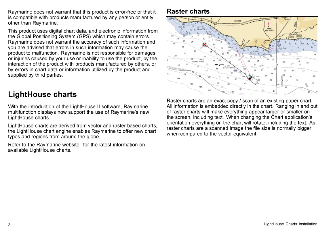 Raymarine Light House Charts Fa Qs