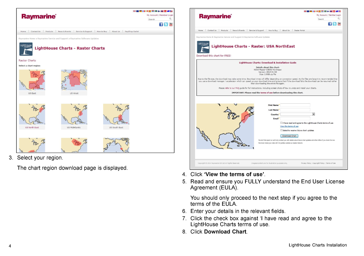 Raymarine Light House Charts Fa Qs