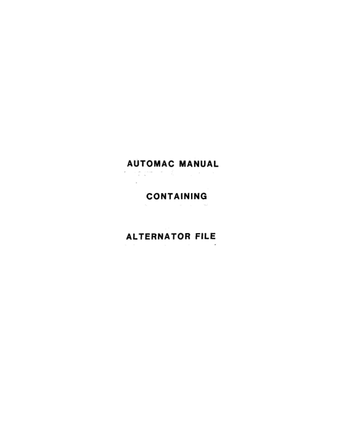 ' Auto Mac Manual'