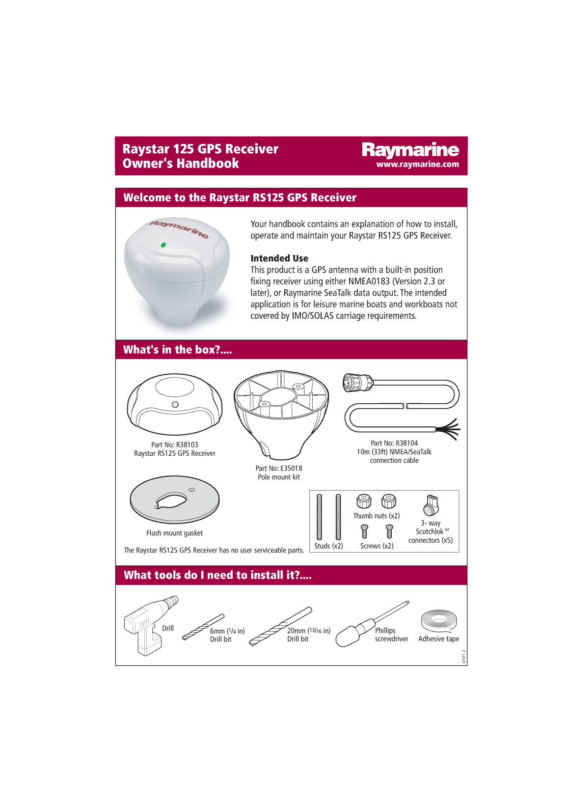 Raymarine Rs125 Gps Installation Instructions 81247 4