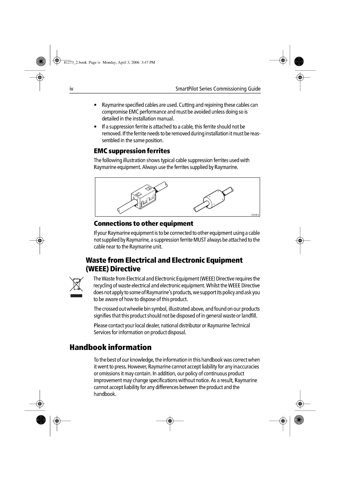 Raymarine S1 s2 s3 Smart Pilot Installation Commissioning Guide 81273 2