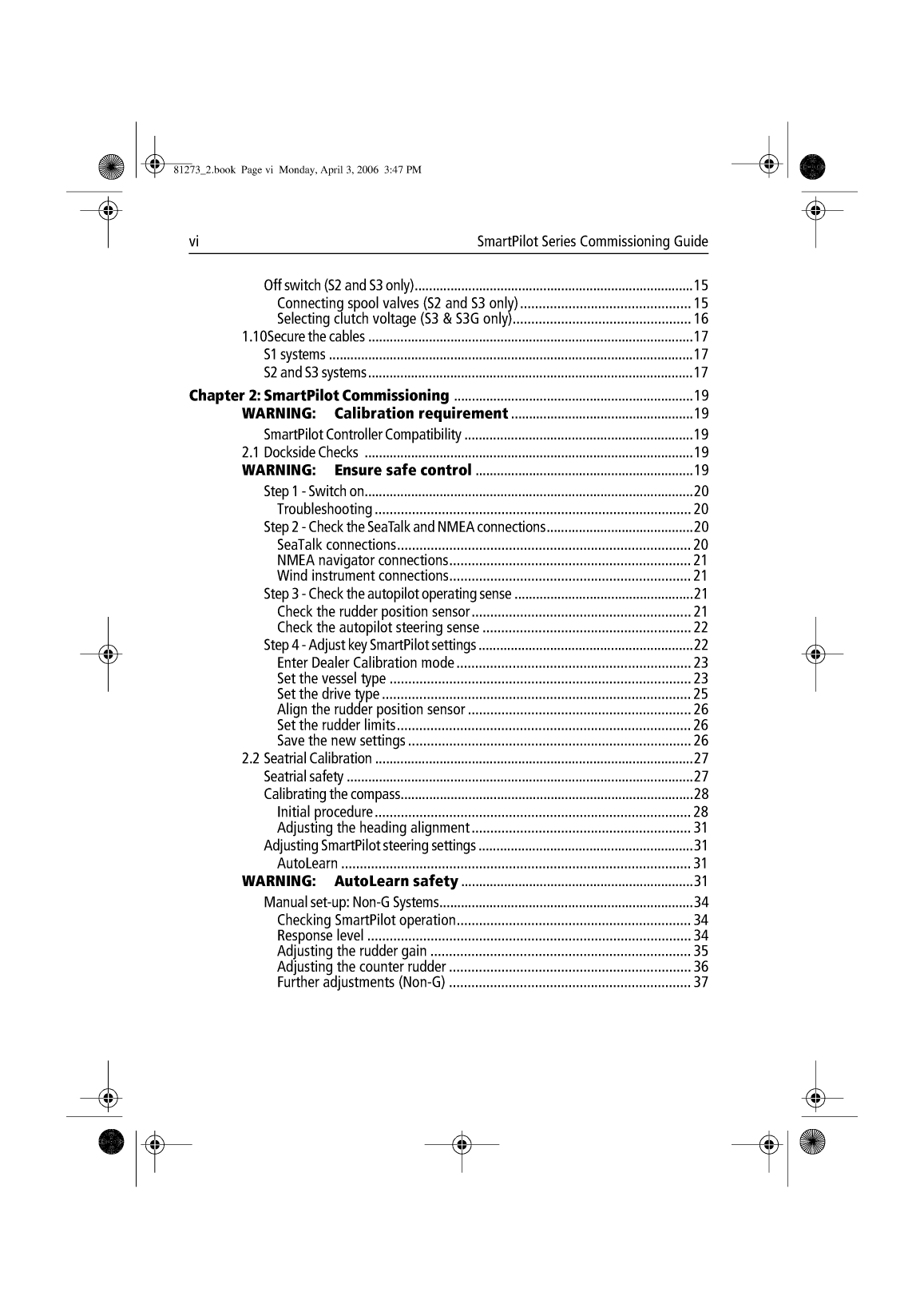 Raymarine S1 s2 s3 Smart Pilot Installation Commissioning Guide 81273 2