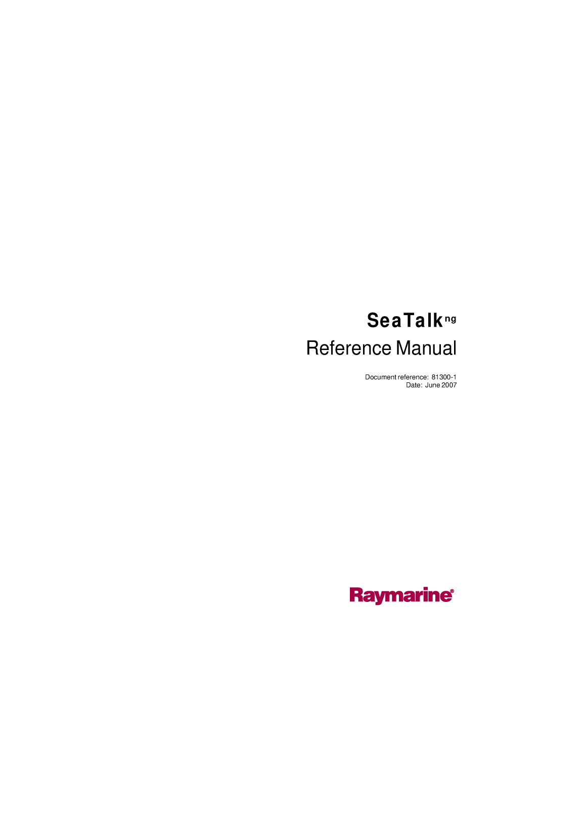 Raymarine Sea Talk Ng Reference Manual 81300 1 en