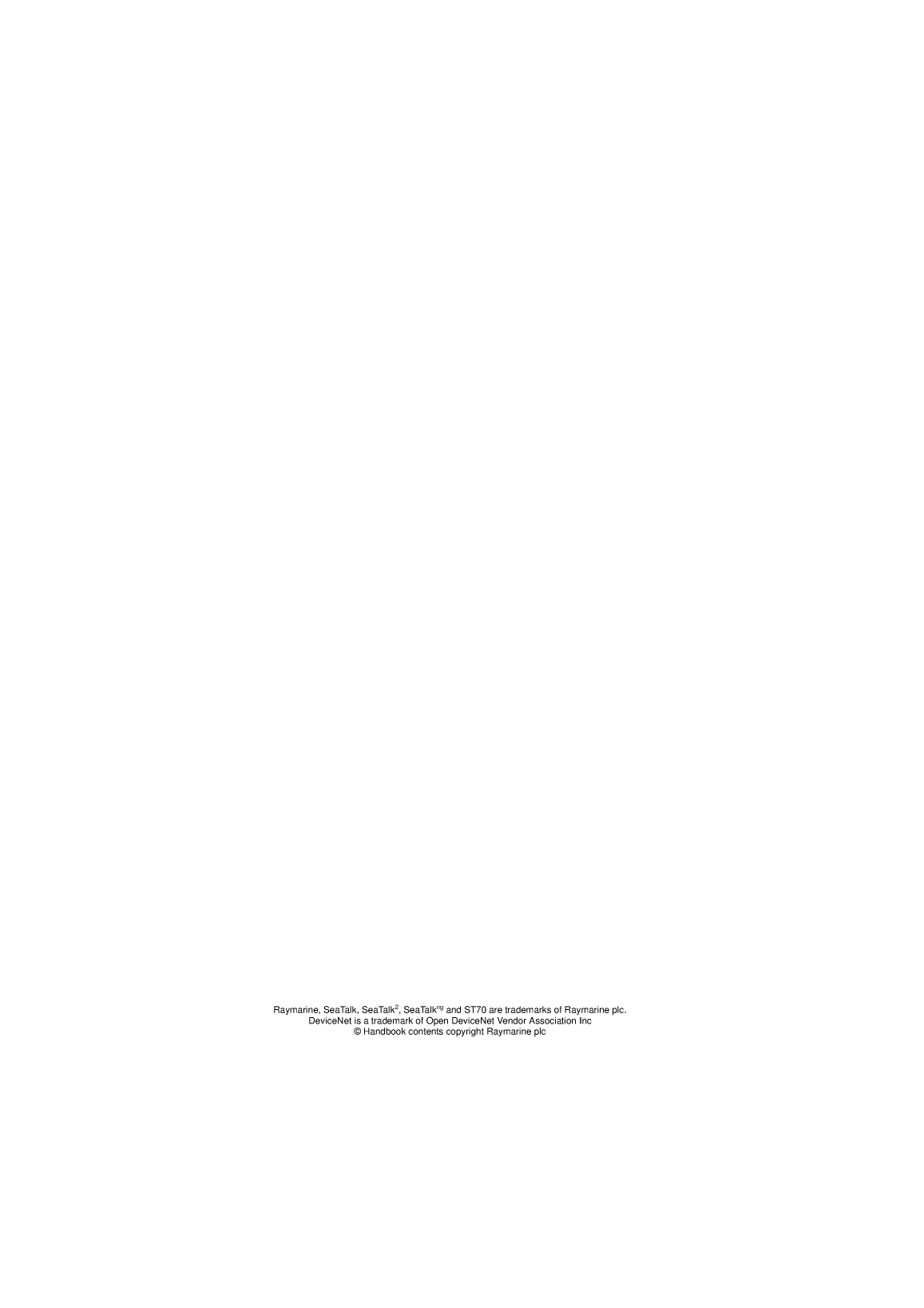 Raymarine Sea Talkng User Refece 81300 1
