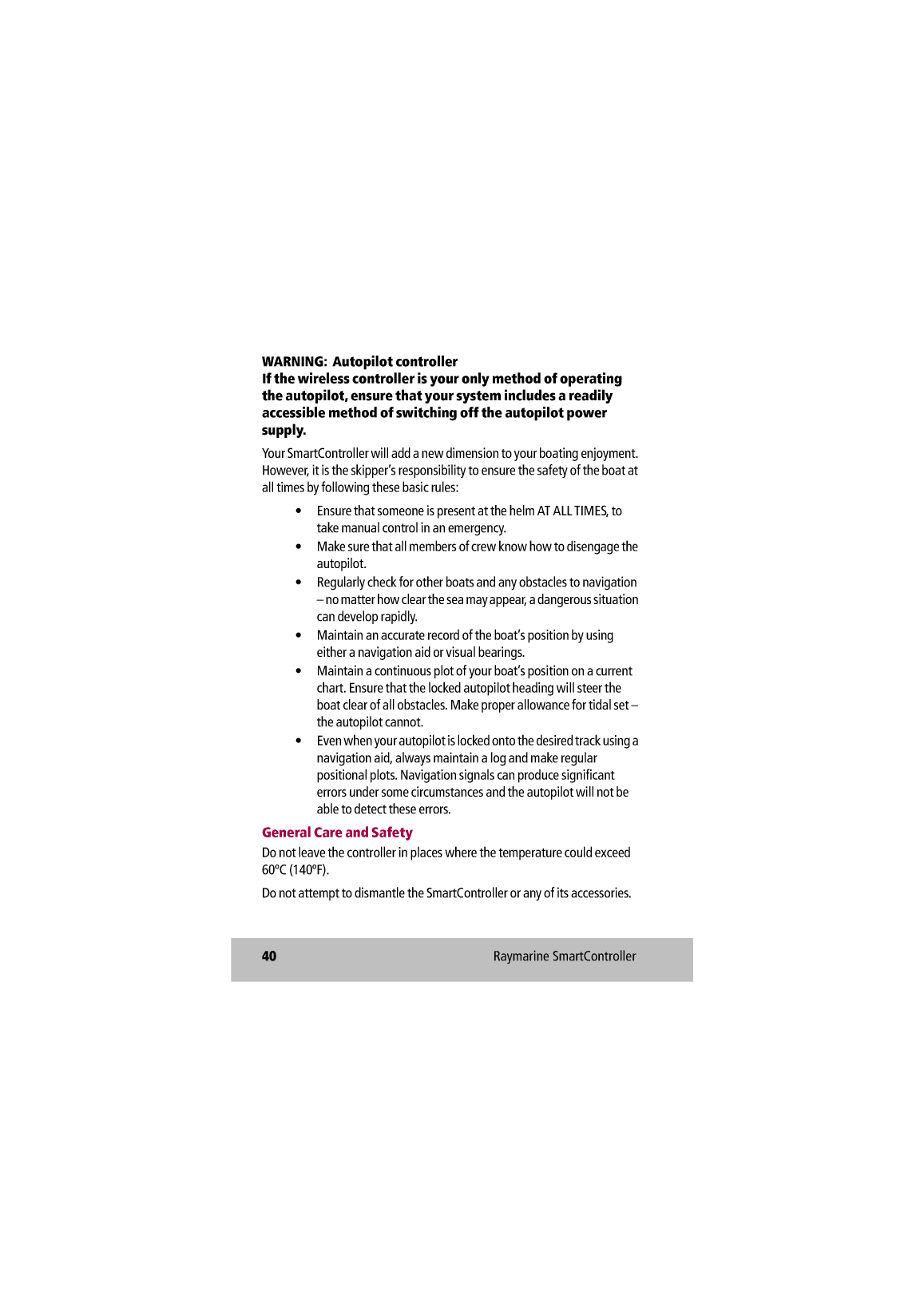 Raymarine Smart Controller User Guide 81243 4 en