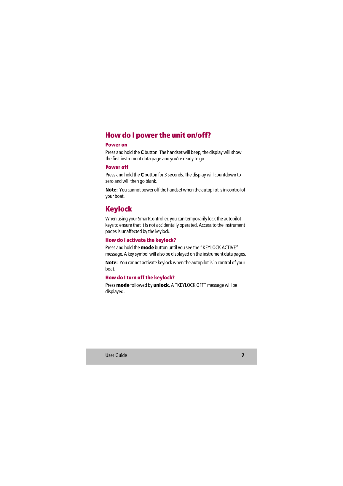 Raymarine Smart Controller User Guide 81243 4 en