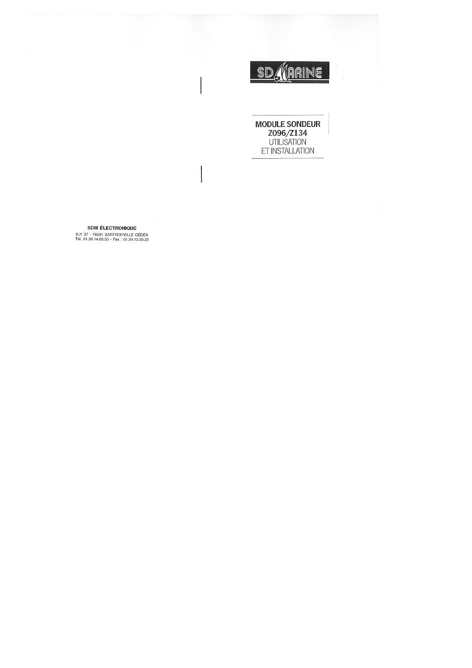 Sd Marine: Z096 Module Sondeur Z096/z134 (depth)