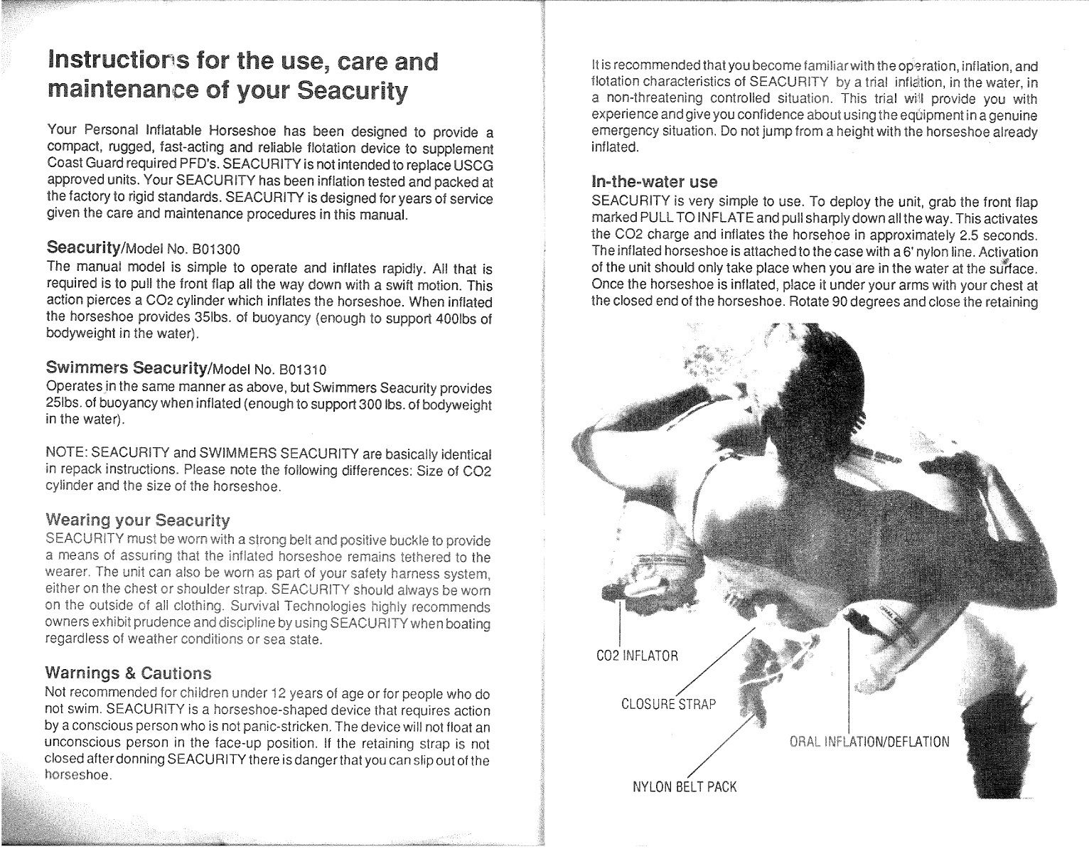 Seacurity Manual Inflatable Horseshoe