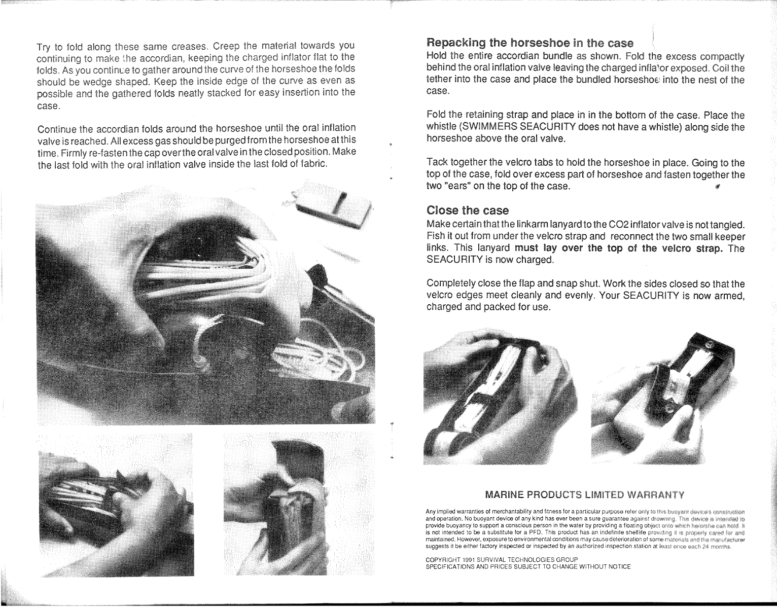 Seacurity Manual Inflatable Horseshoe