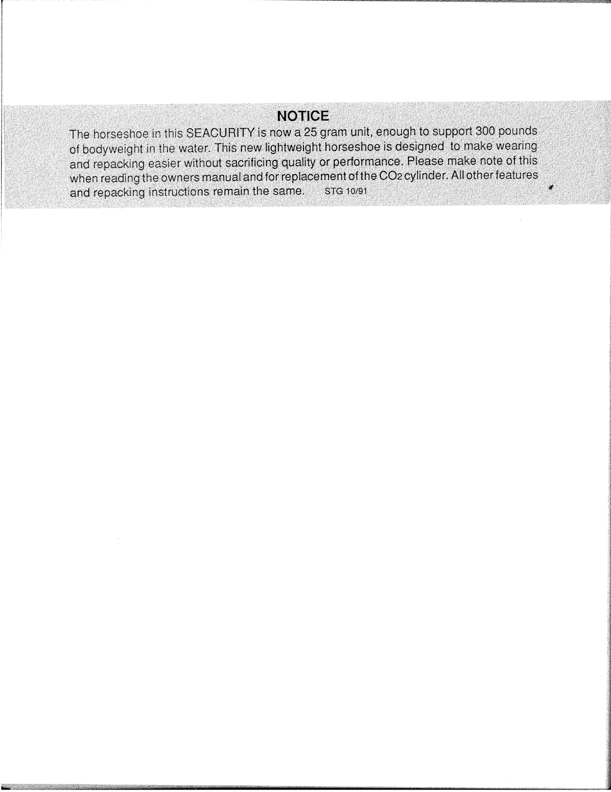 ' Seacurity Manual Inflatable Horseshoe'