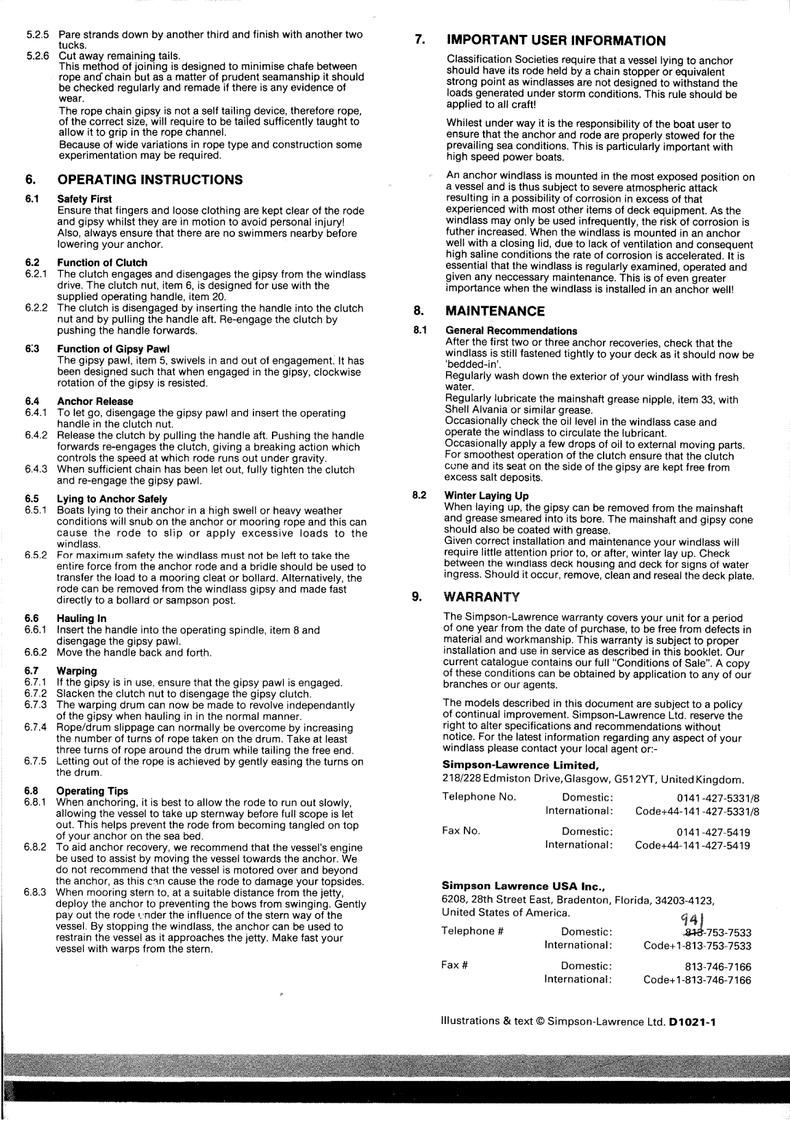 S l Hyspeed Windlass