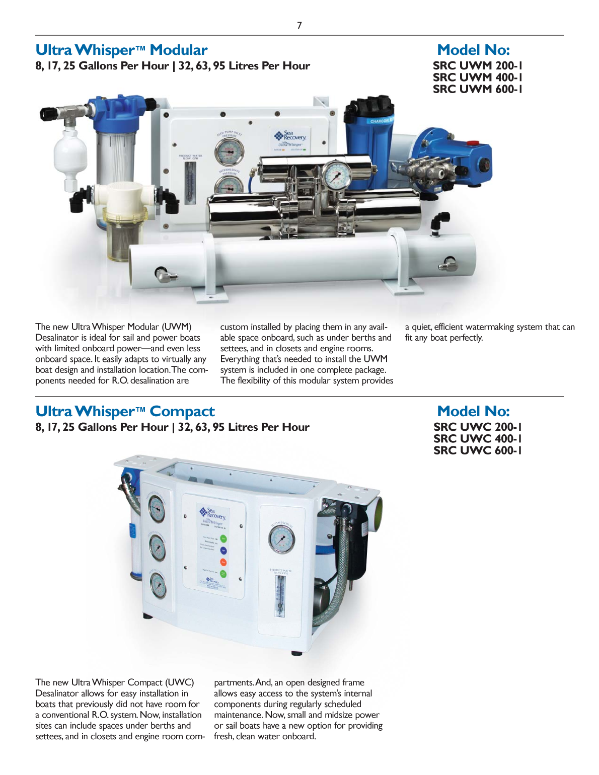 Src: Src 170 english Sea Recovery Src 170 Gallon/day 12 V Desalinisator