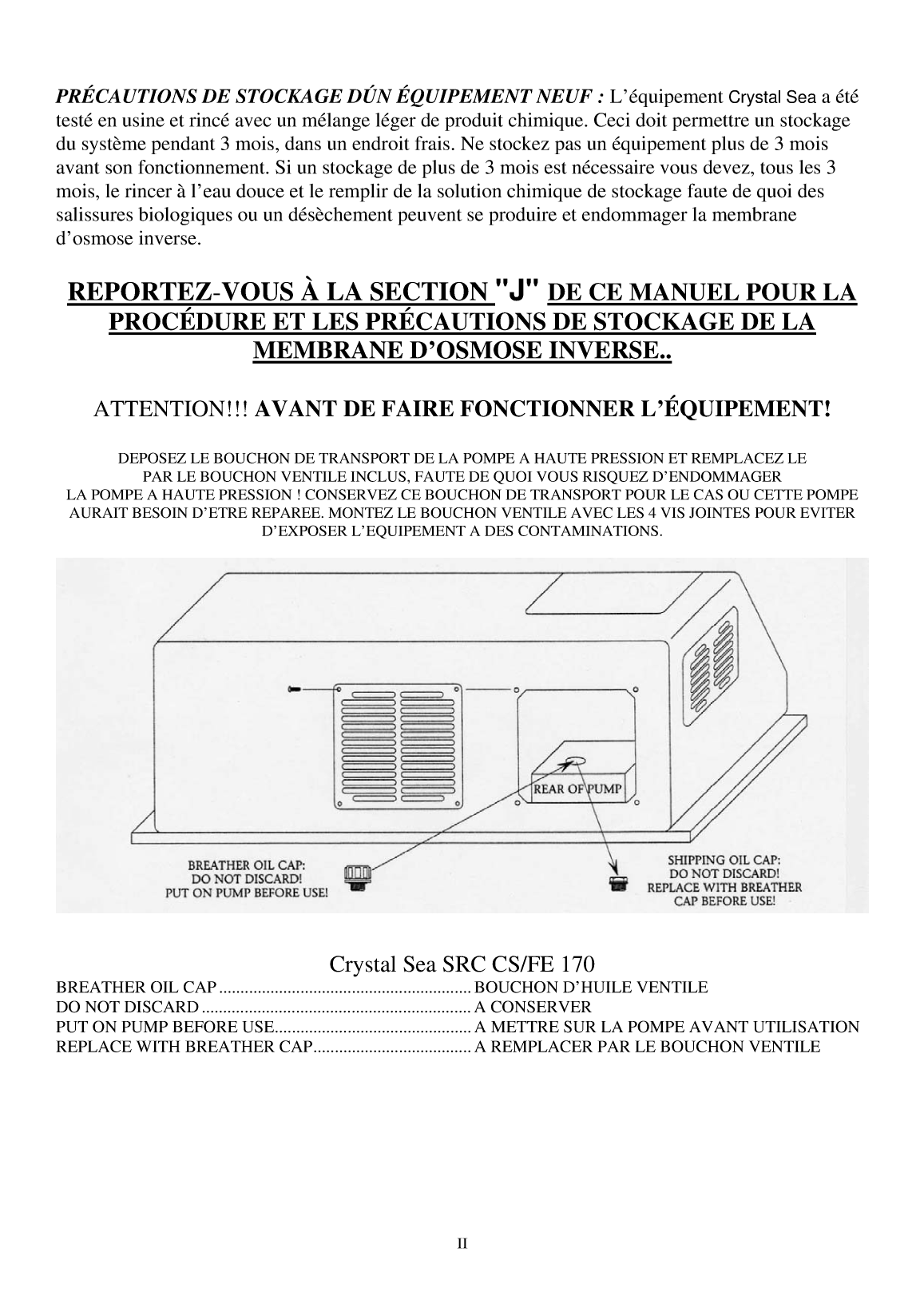 Src: Src 170 french Sea Recovery Src 170 Home Made Translation, Traduction En Français Du Manuel