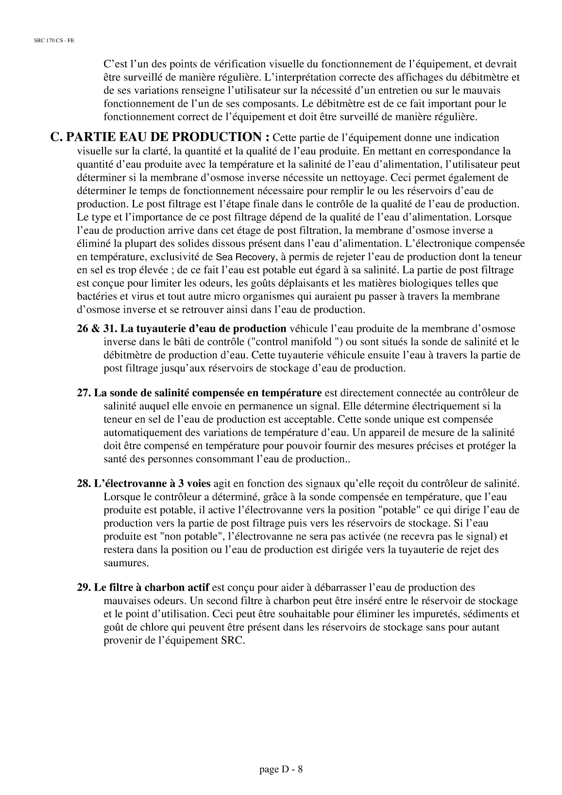 Src: Src 170 french Sea Recovery Src 170 Home Made Translation, Traduction En Français Du Manuel