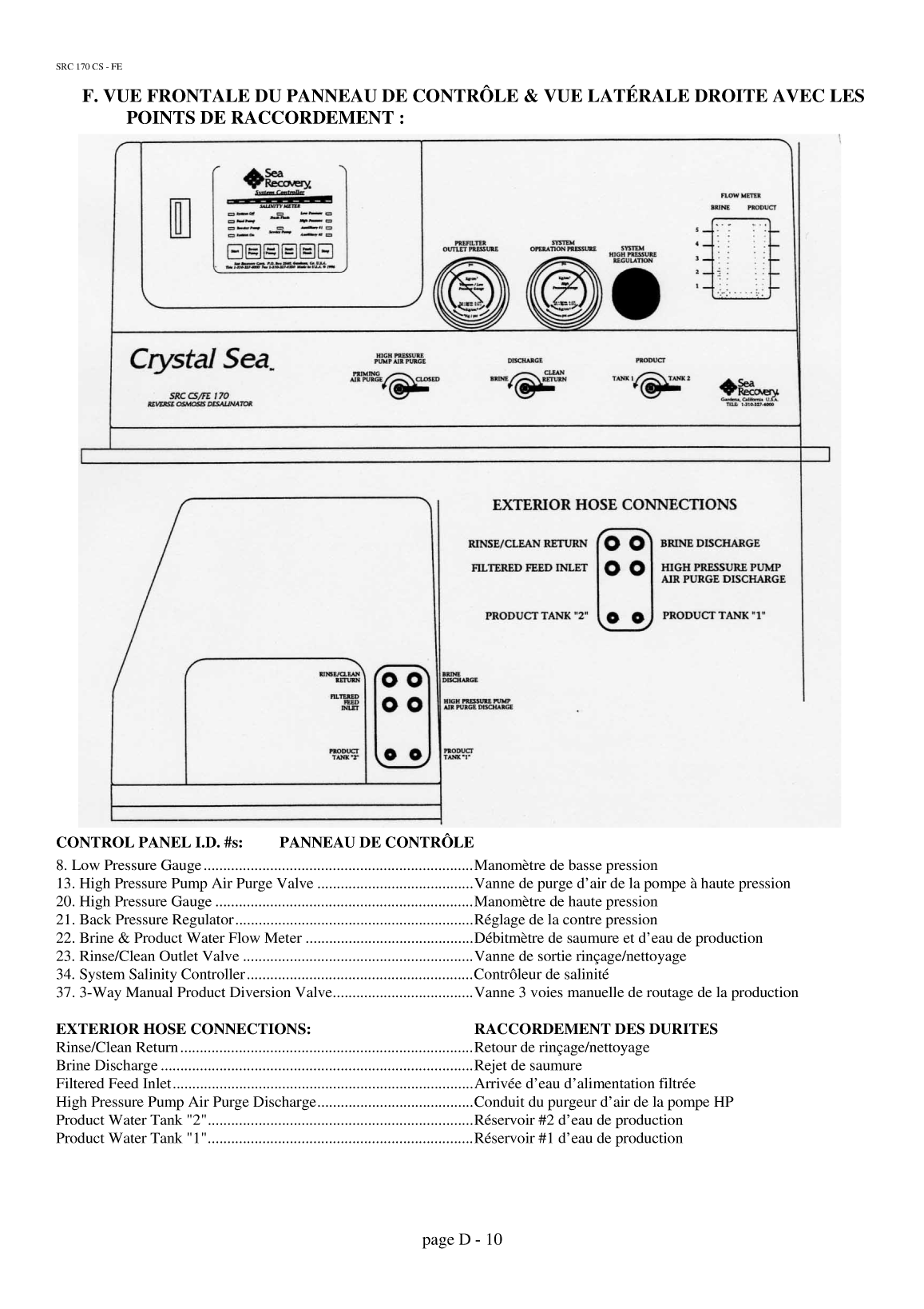 Src: Src 170 french Sea Recovery Src 170 Home Made Translation, Traduction En Français Du Manuel