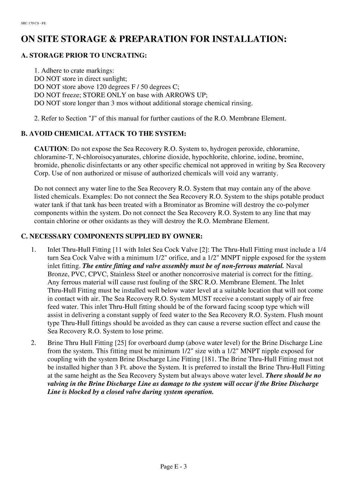 Src: Src 170 french Sea Recovery Src 170 Home Made Translation, Traduction En Français Du Manuel