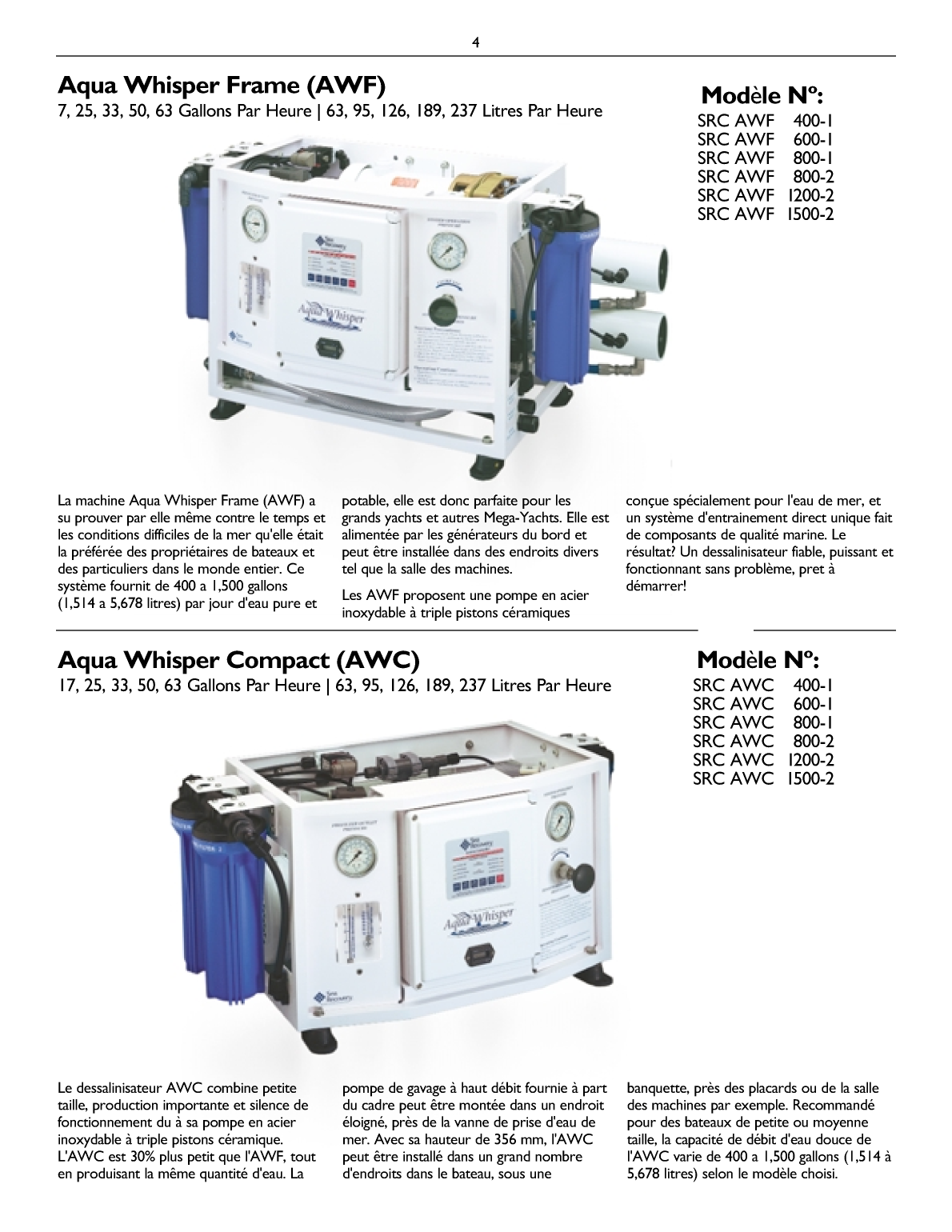 Src: Whisper french Sea Recovery Whisperdesalinisateur, En Français=