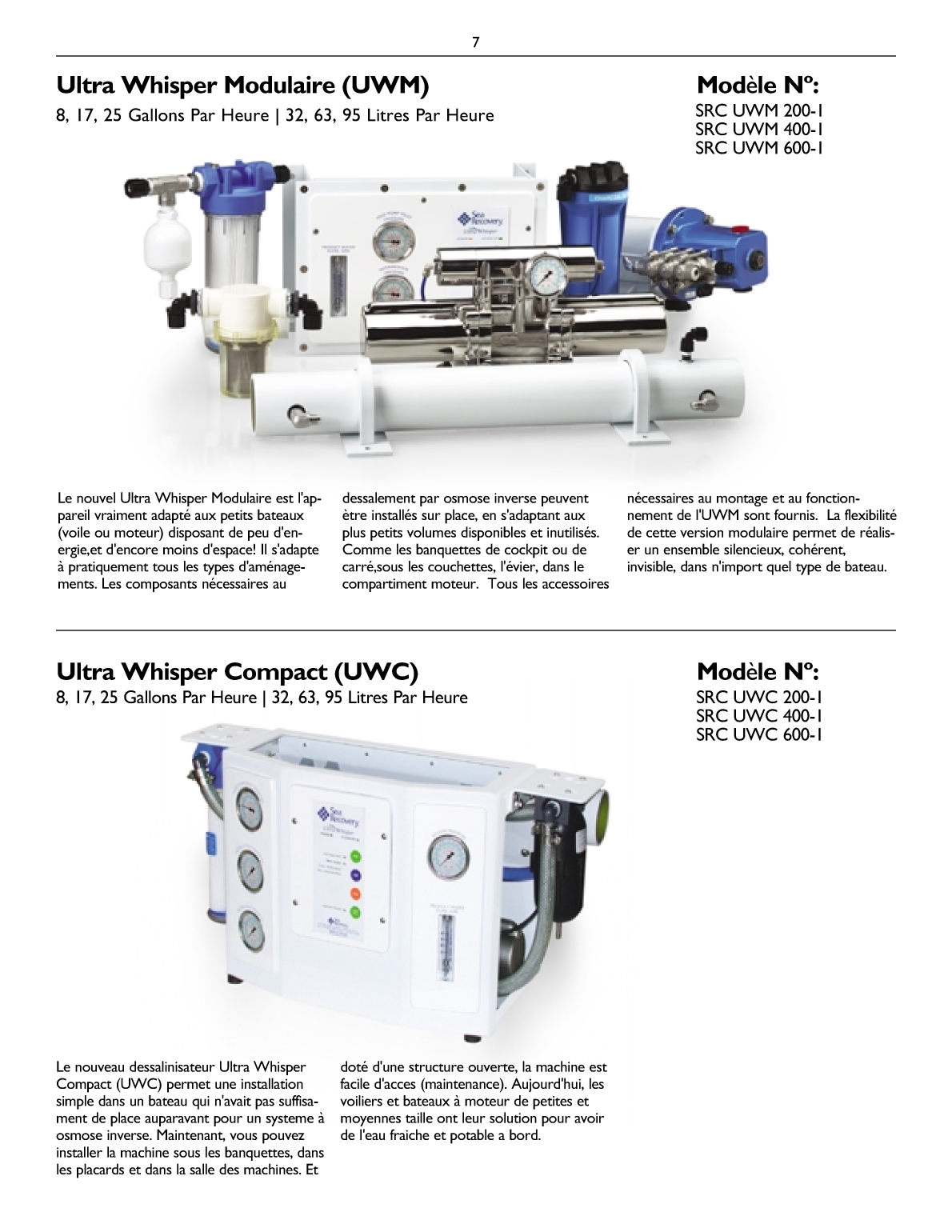 Src: Whisper french Sea Recovery Whisperdesalinisateur, En Français=