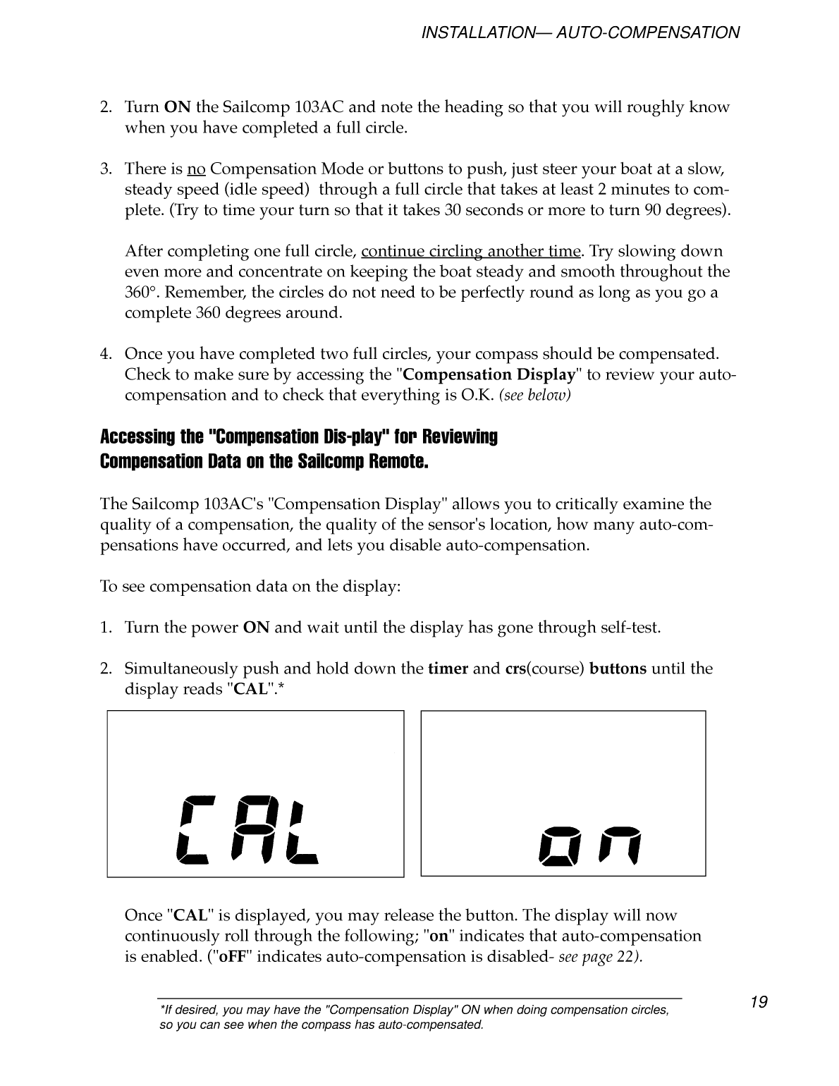 Sailcomp Manual 1107 A