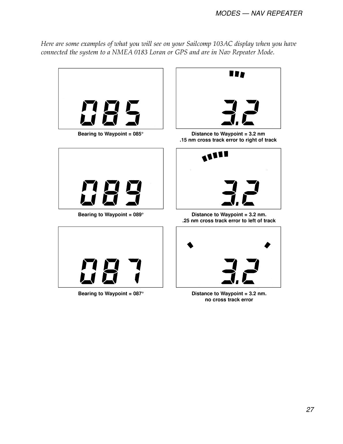 Sailcomp Manual 1107 A