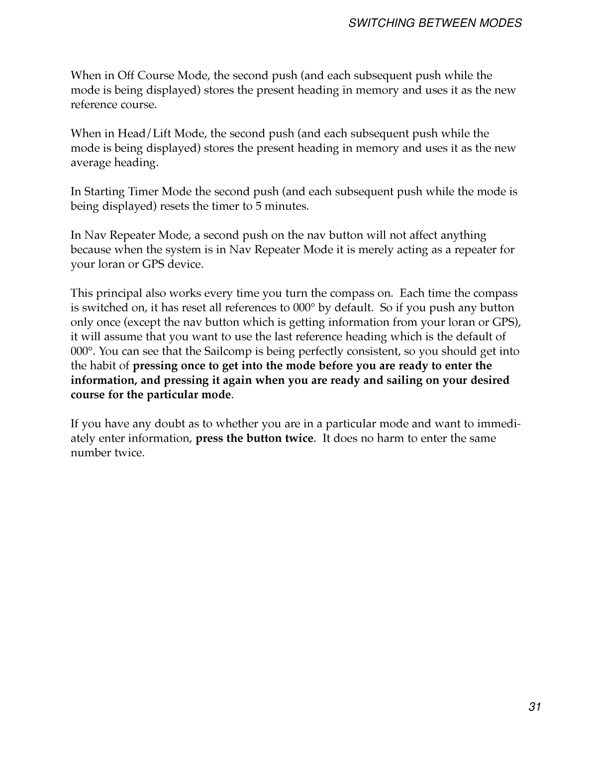 Sailcomp Manual 1107 A