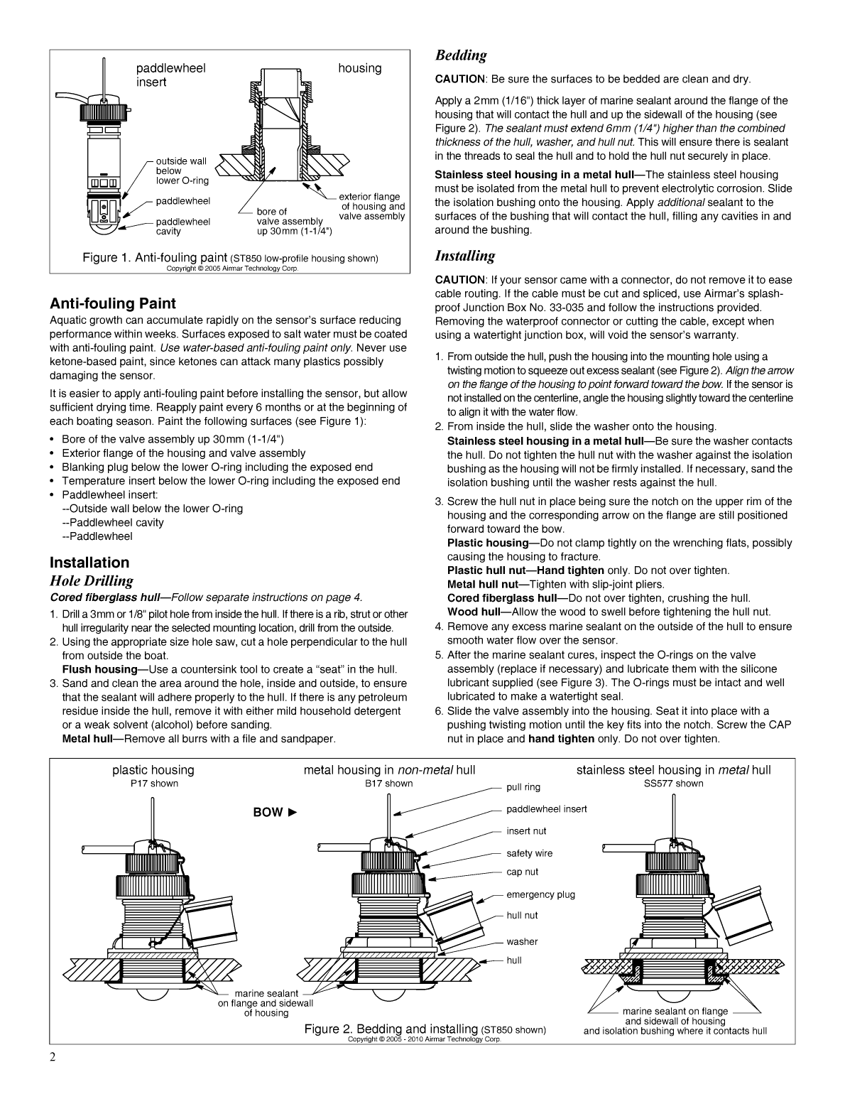 Airmar st850 installtion maintenance 17 422 01