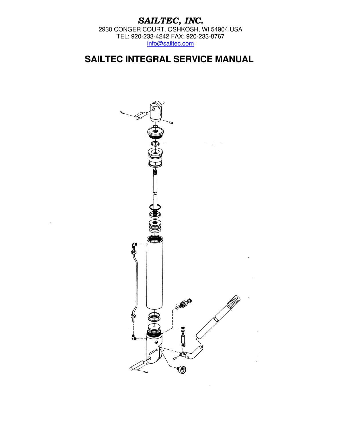 Sailtec Hydraulic Backstay Adjuster Service Maintenance And Repair Manual