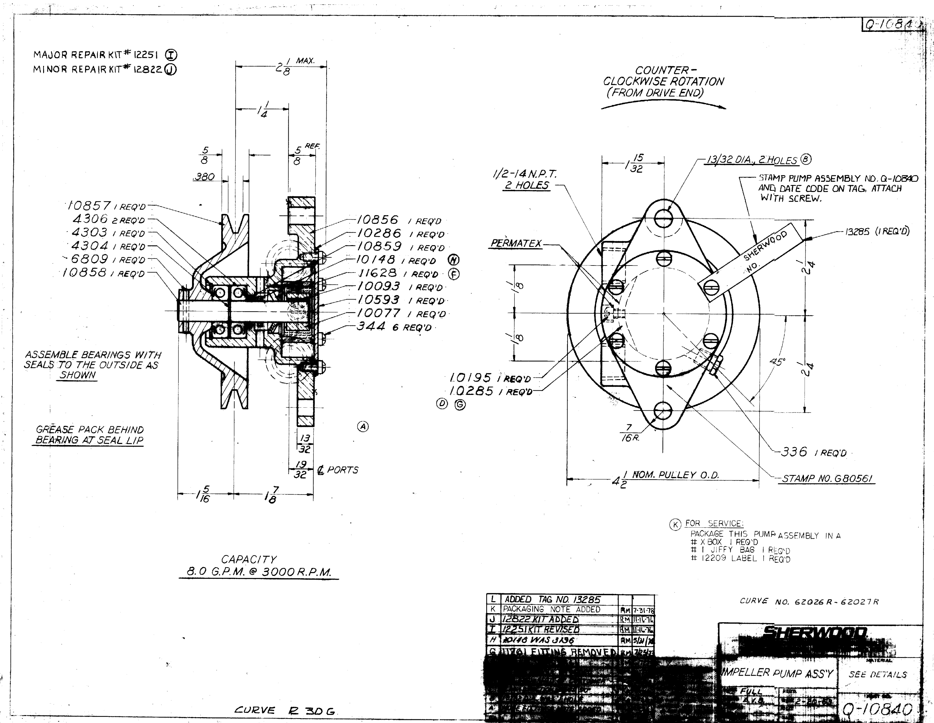 Sherwood Q10840 Pump