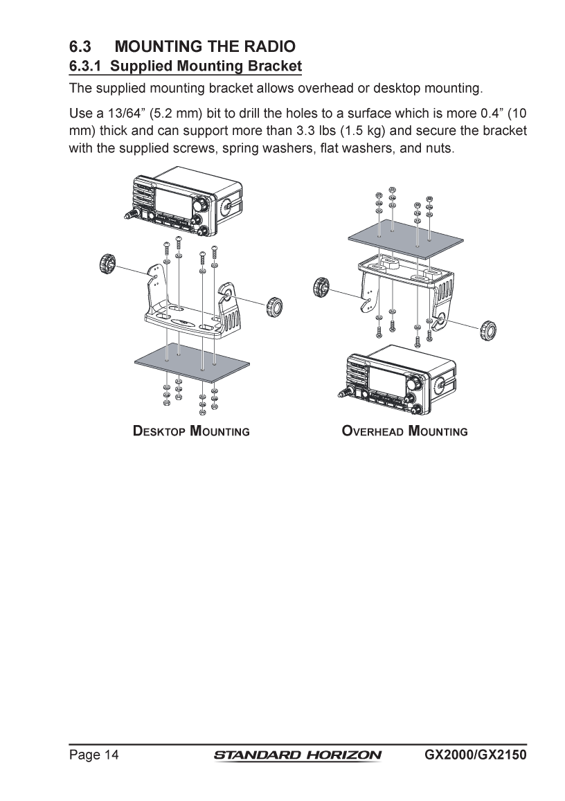Standard Horizon Gx2150 Om Usa Em044n160 5292013