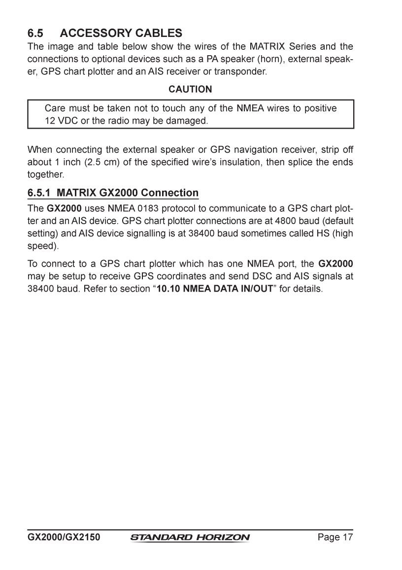 Standard Horizon Gx2150 Om Usa Em044n160 5292013