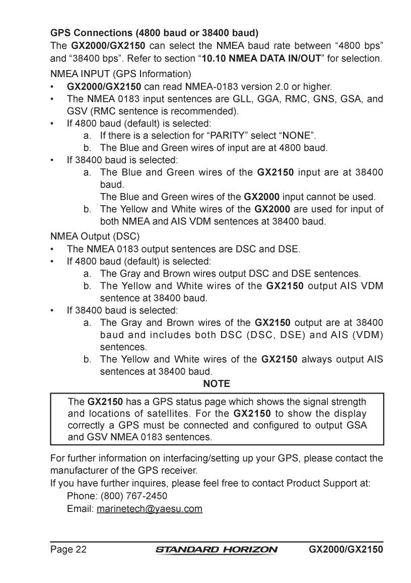 Standard Horizon Gx2150 Om Usa Em044n160 5292013
