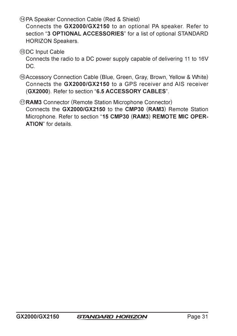 Standard Horizon Gx2150 Om Usa Em044n160 5292013
