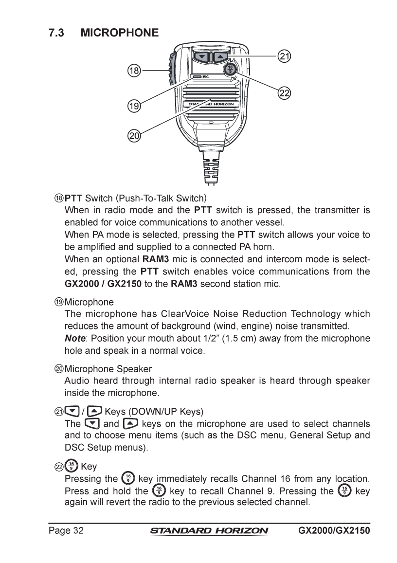 Standard Horizon Gx2150 Om Usa Em044n160 5292013