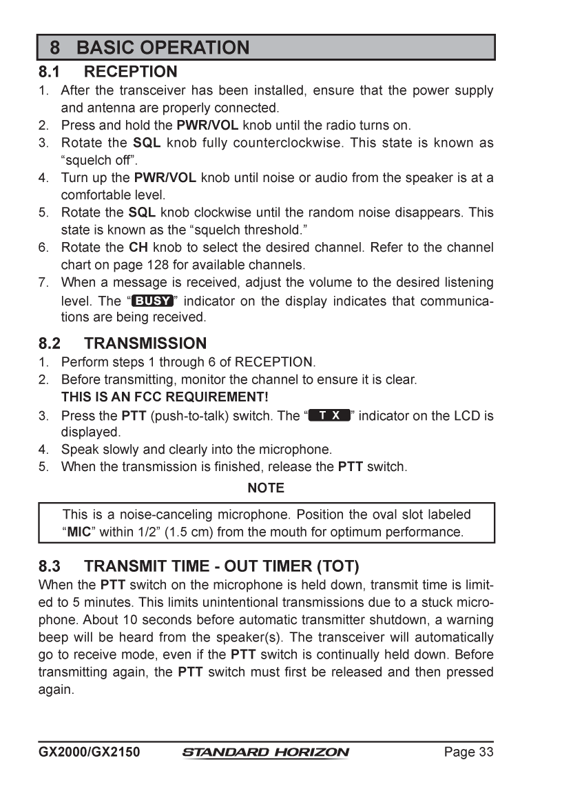 Standard Horizon Gx2150 Om Usa Em044n160 5292013