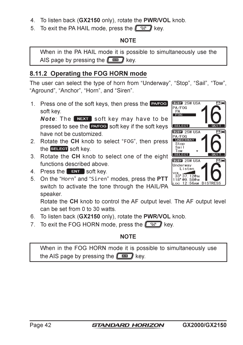 Standard Horizon Gx2150 Om Usa Em044n160 5292013