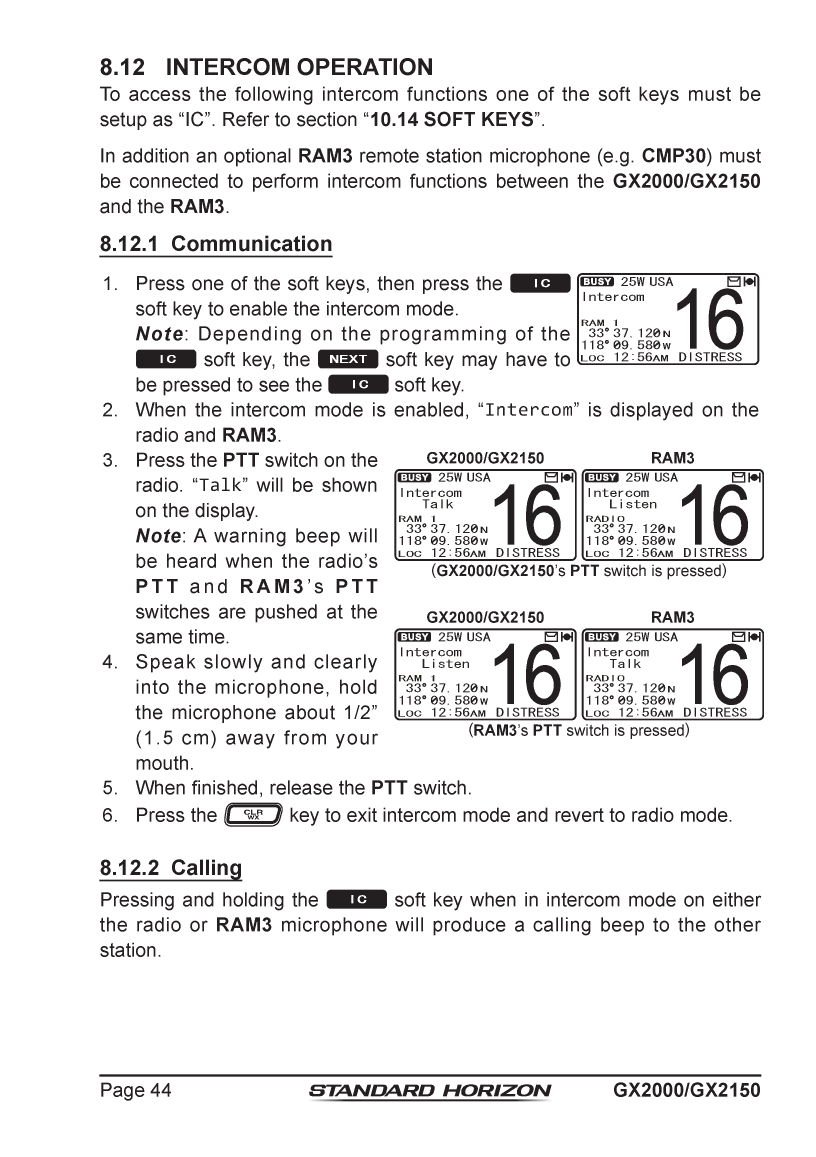 Standard Horizon Gx2150 Om Usa Em044n160 5292013