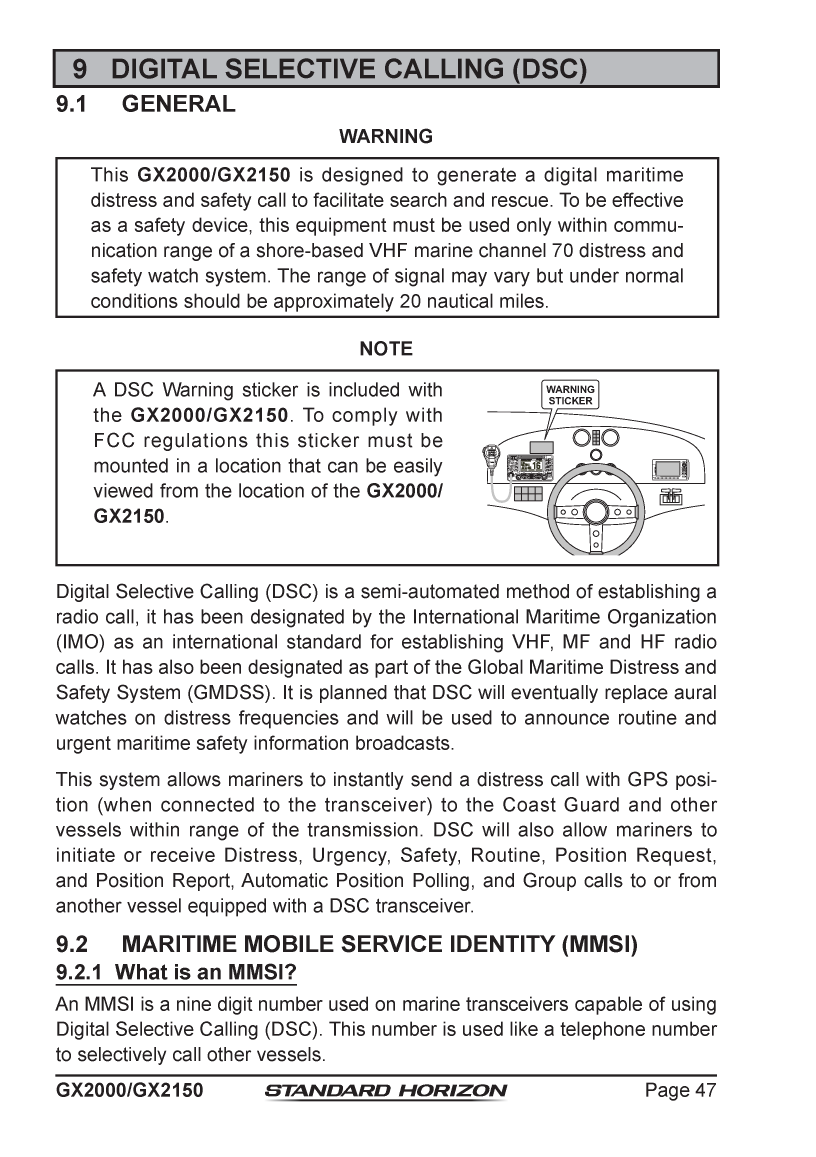 Standard Horizon Gx2150 Om Usa Em044n160 5292013