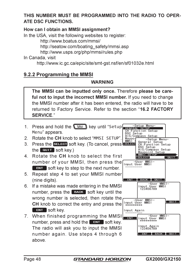 Standard Horizon Gx2150 Om Usa Em044n160 5292013