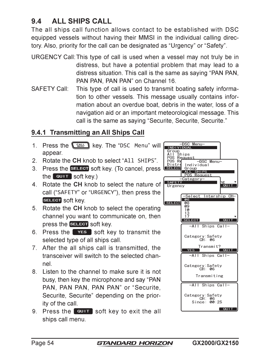 Standard Horizon Gx2150 Om Usa Em044n160 5292013
