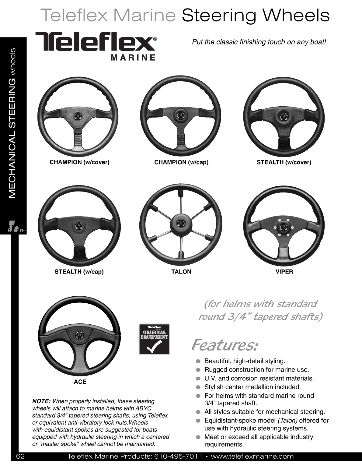 Teleflex Marine Steering Wheels