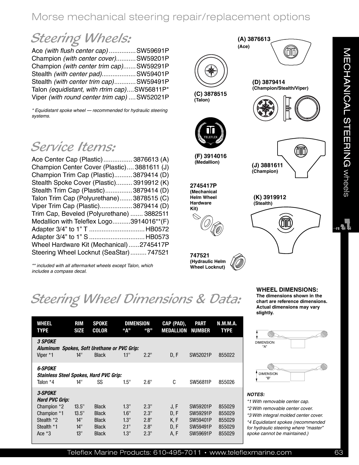 Teleflex Marine Steering Wheels