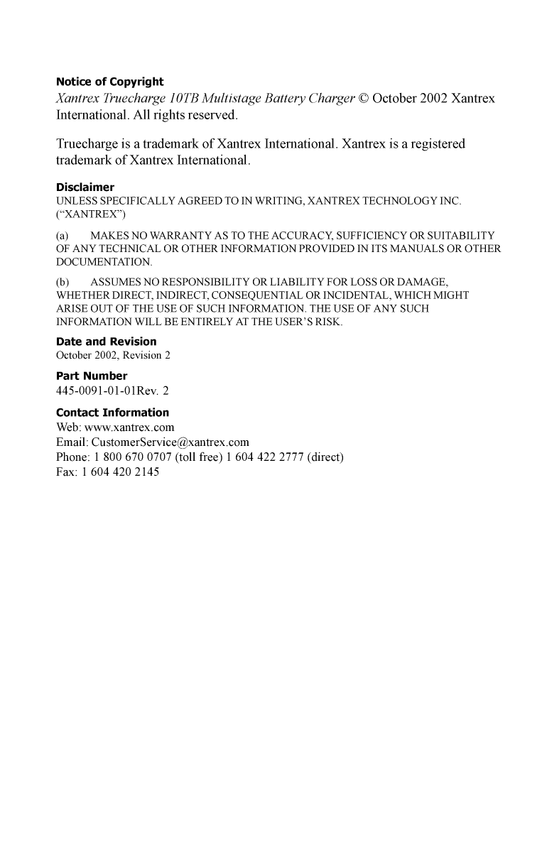 Truecharge10tb(445 0091 01 01 Rev 2)