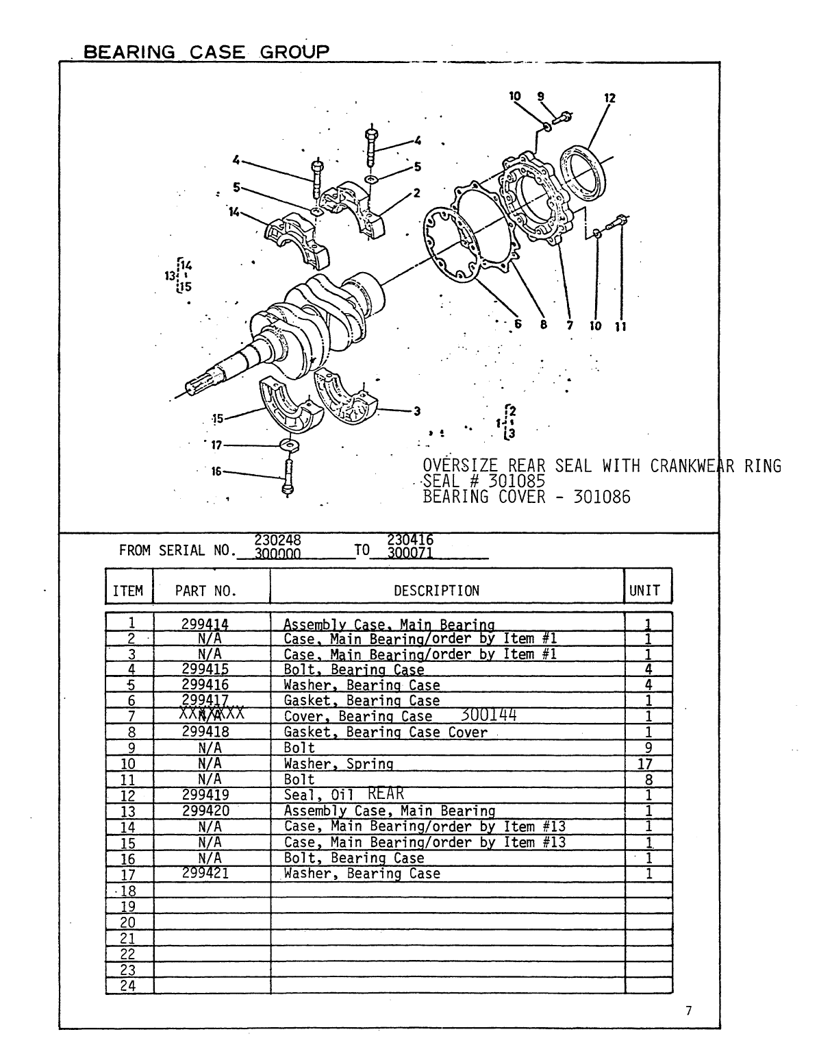 Universal Diesel 5411 Parts Manual
