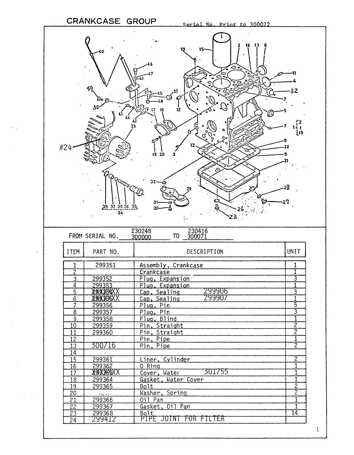 Universal Diesel 5411 Parts Manual