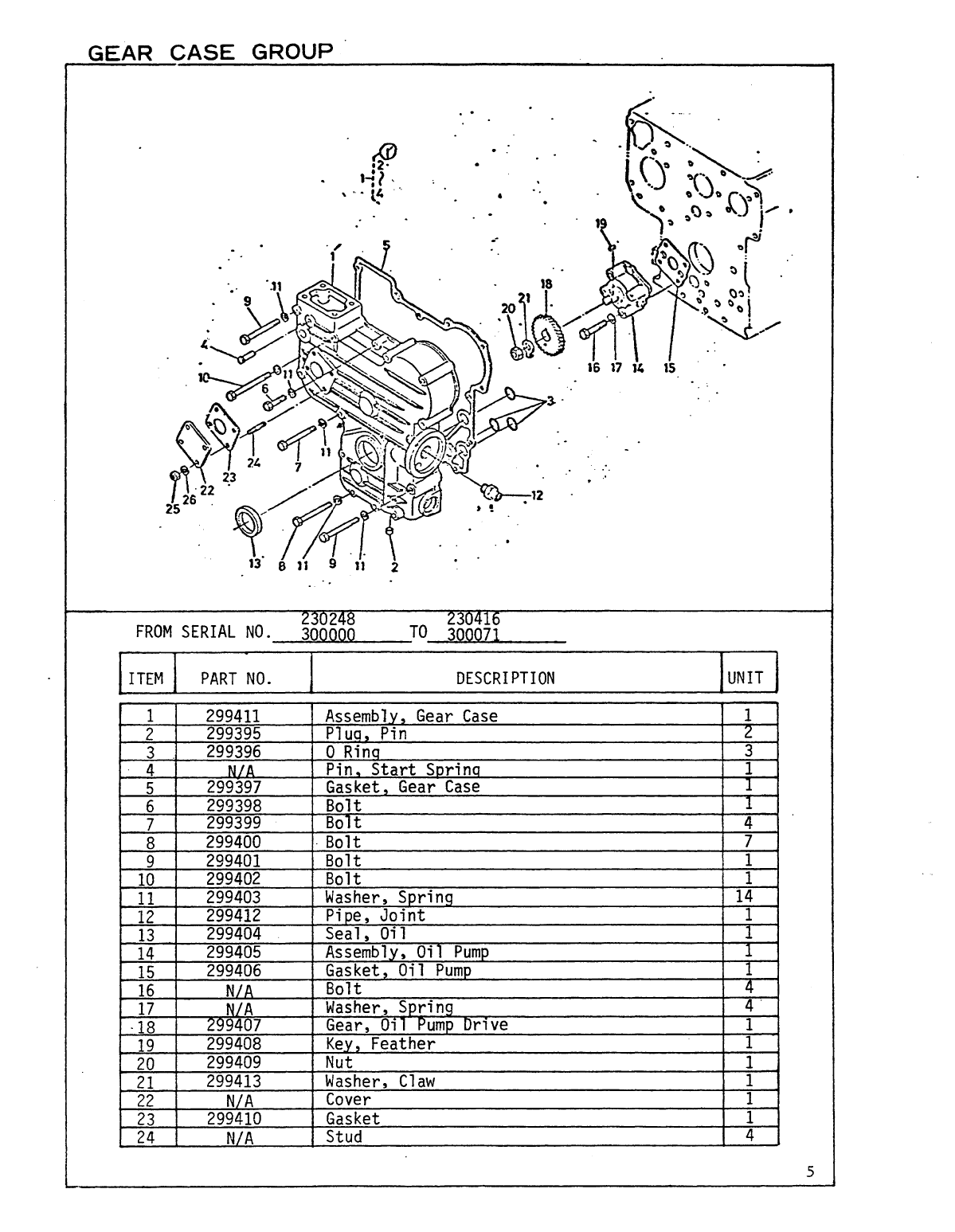 Universal Diesel 5411 Parts Manual